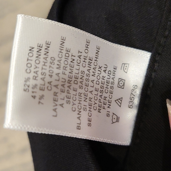 NWT Isaac mizrahi hi rise black super stretch Cuffed trousers - Picture 5 of 8